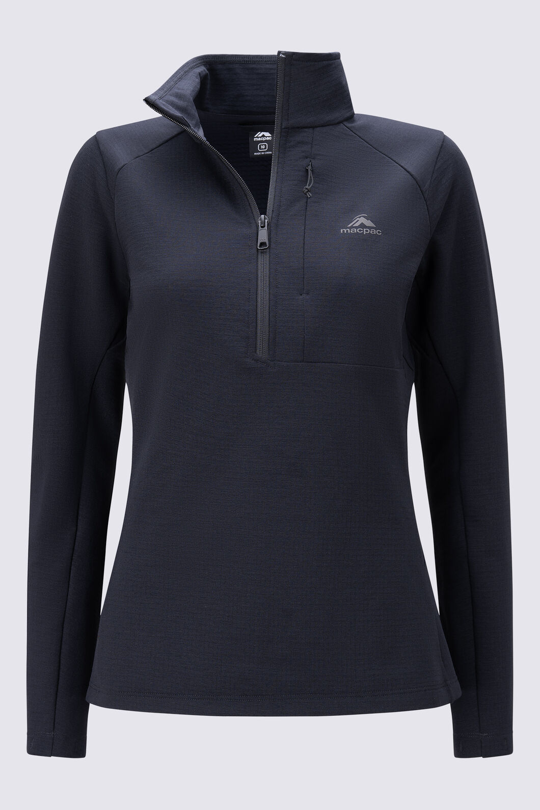 Macpac Women's Vertex Air Pullover, BLACK MARLE, hi-res