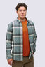 Macpac Men's Sutherland Slim Flannel Shirt, Balsam Green Check, hi-res