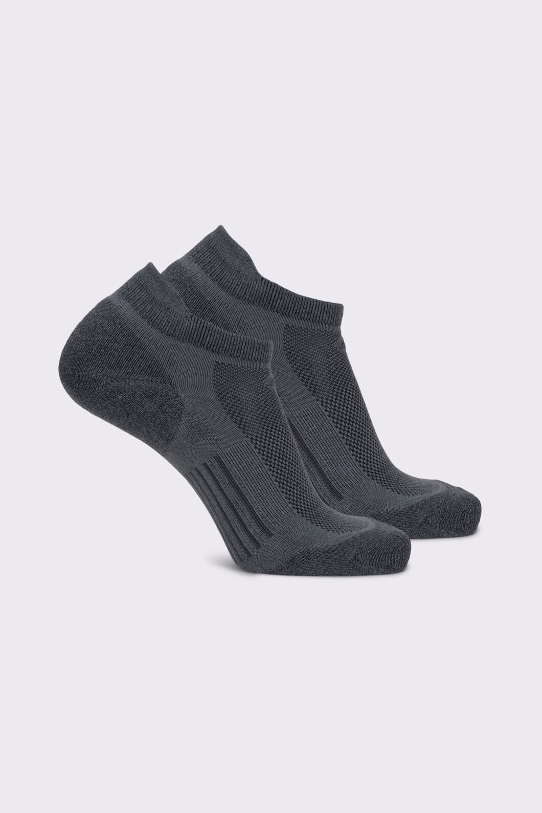 Macpac Trail Ankle Sock — 2 Pack, Monument/Iron Gate, hi-res