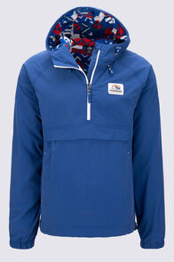 Macpac Men&rsquo;s Heritage Fleece-Lined Windbreaker, Navy Peony, hi-res