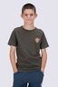 Macpac Kids' Cameron Hut Fairtrade Organic Cotton Short Sleeve T-Shirt, Forest Night Marle, hi-res
