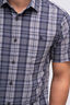 Macpac Men's Eclipse Short-Sleeve Shirt, Navy Iris Check, hi-res