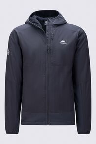 Macpac Men's Pisa Hooded Fleece Jacket, Black, hi-res