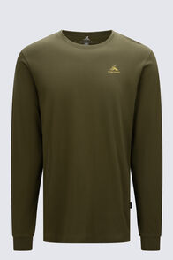 Macpac Men's Aoraki Topo Fairtrade Organic Cotton Long Sleeve T-Shirt, CYPRESS, hi-res
