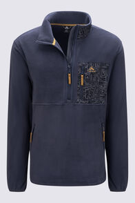Macpac Men's Kindling Fleece Pullover, India Ink, hi-res