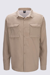 Macpac Men's brrr° Long Sleeve Shirt, Cornstalk, hi-res