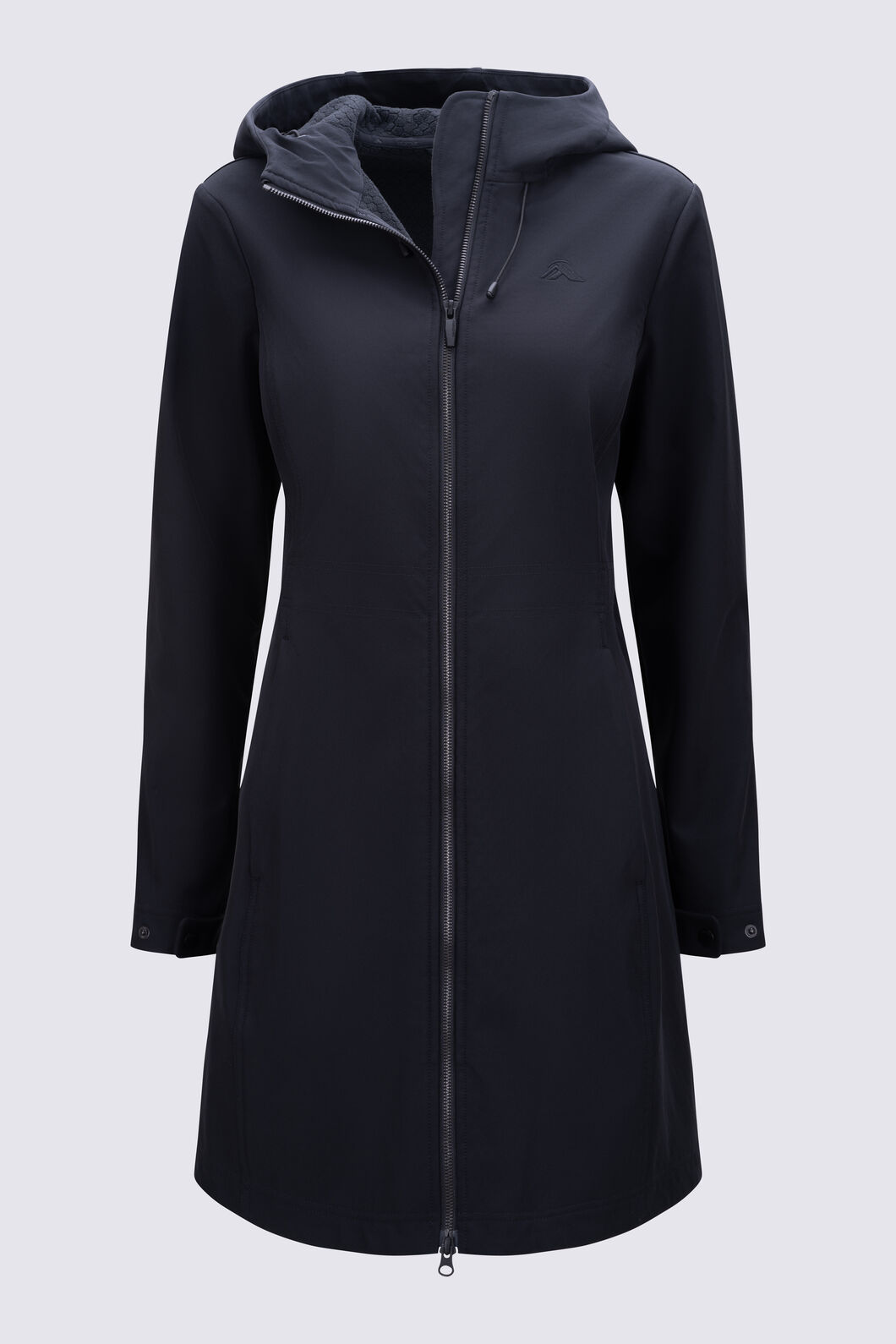 Macpac Women's Chord Long Coat, Black, hi-res