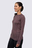 Macpac Women's Geothermal Long Sleeve Top, Huckleberry, hi-res