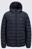 Macpac Kids' Uber Light Hooded Down Jacket, Black, hi-res