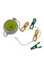 Zempire Wind Up Clothesline, GREEN/GREY, hi-res