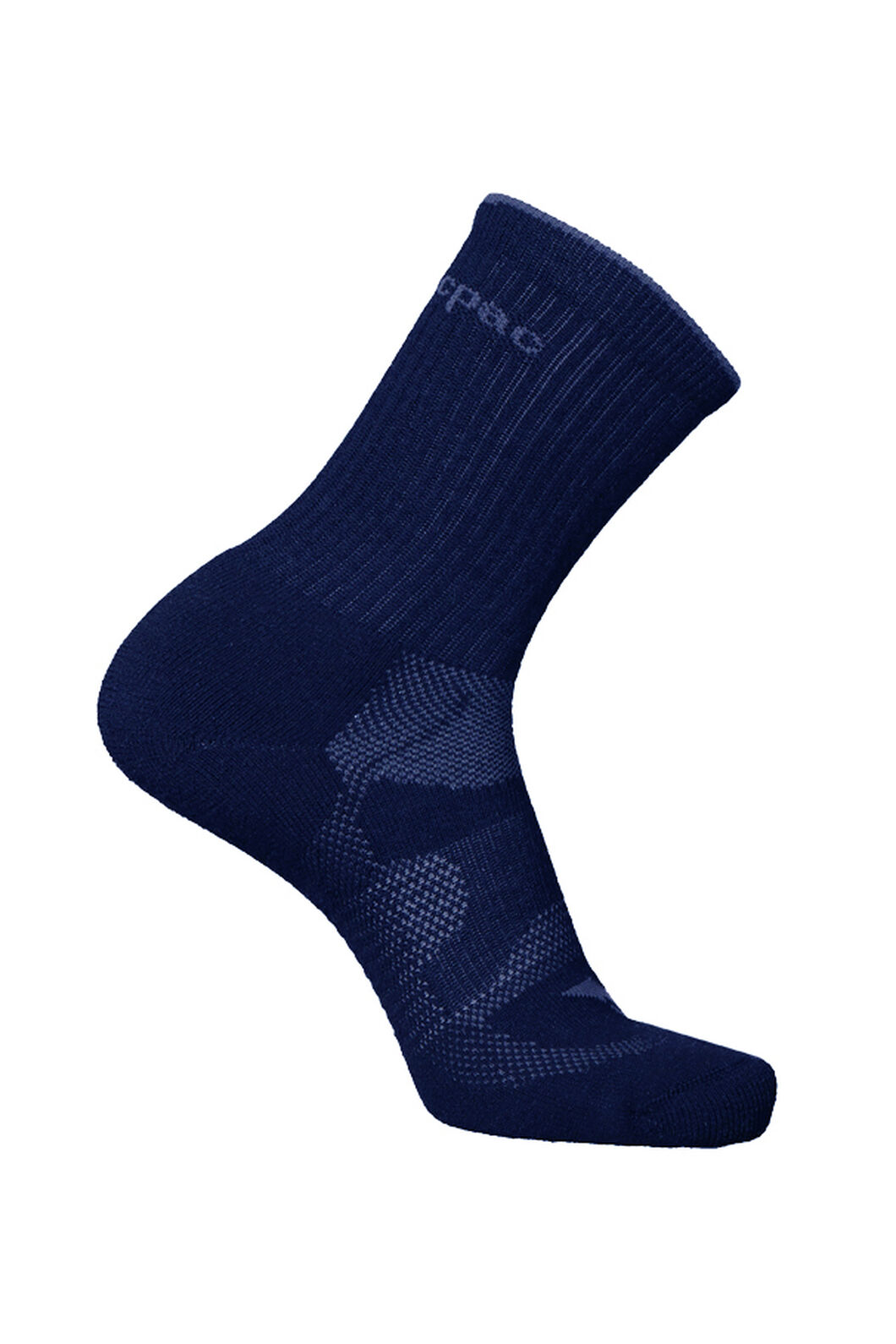Macpac Merino Blend Crew Sock, Navy, hi-res