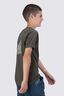 Macpac Kids' Cameron Hut Fairtrade Organic Cotton Short Sleeve T-Shirt, Forest Night Marle, hi-res