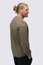 Macpac Men's Heritage Badge Fairtrade Organic Cotton Long Sleeve T-Shirt, Stone Grey Marle, hi-res
