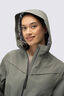 Macpac Women's Strato Long Raincoat, Agave Marle, hi-res