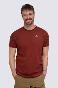 Macpac Men's Olympus Fairtrade Organic Short Sleeve T-Shirt, Fired Brick, hi-res