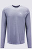 Macpac Men's brrr&deg; Long Sleeve T-Shirt, Oceana Light Marle, hi-res