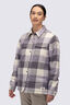 Macpac Women's Alma Fleece Lined Shirt, Rabbit Check, hi-res