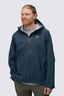Macpac Men&rsquo;s Overcast Rain Jacket, Midnight Navy/ Dark Cheddar, hi-res