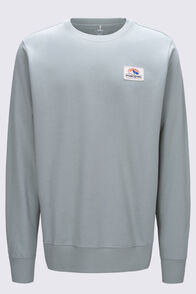 Macpac Men's Fairtrade Organic Cotton Crew, Slate Grey, hi-res