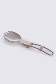 Macpac Stainless Steel Spork, Silver Black, hi-res