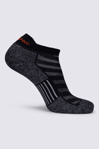 Macpac Merino Blend Trail Ankle Sock, Black, hi-res