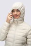 Macpac Women's Uber Light Hooded Down Coat ♺, French Oak, hi-res