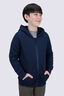 Macpac Kids' Waffle Sherpa Hooded Jacket, Navy Iris, hi-res