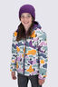 Macpac Kids' Pulsar Alpha Hooded Insulated Jacket, Plum/Print, hi-res