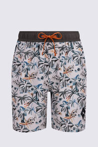 Macpac Boys Boardshorts, Sand Dune Print, hi-res