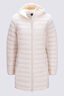 Macpac Women's Uber Light Hooded Down Coat, Whitecap Grey, hi-res