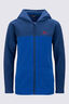 Macpac Kids' Ruru Fleece Jacket, Navy Peony/Surf the Web, hi-res