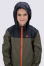 Macpac Kids' Pack-It Jacket, Black/Grape Leaf, hi-res