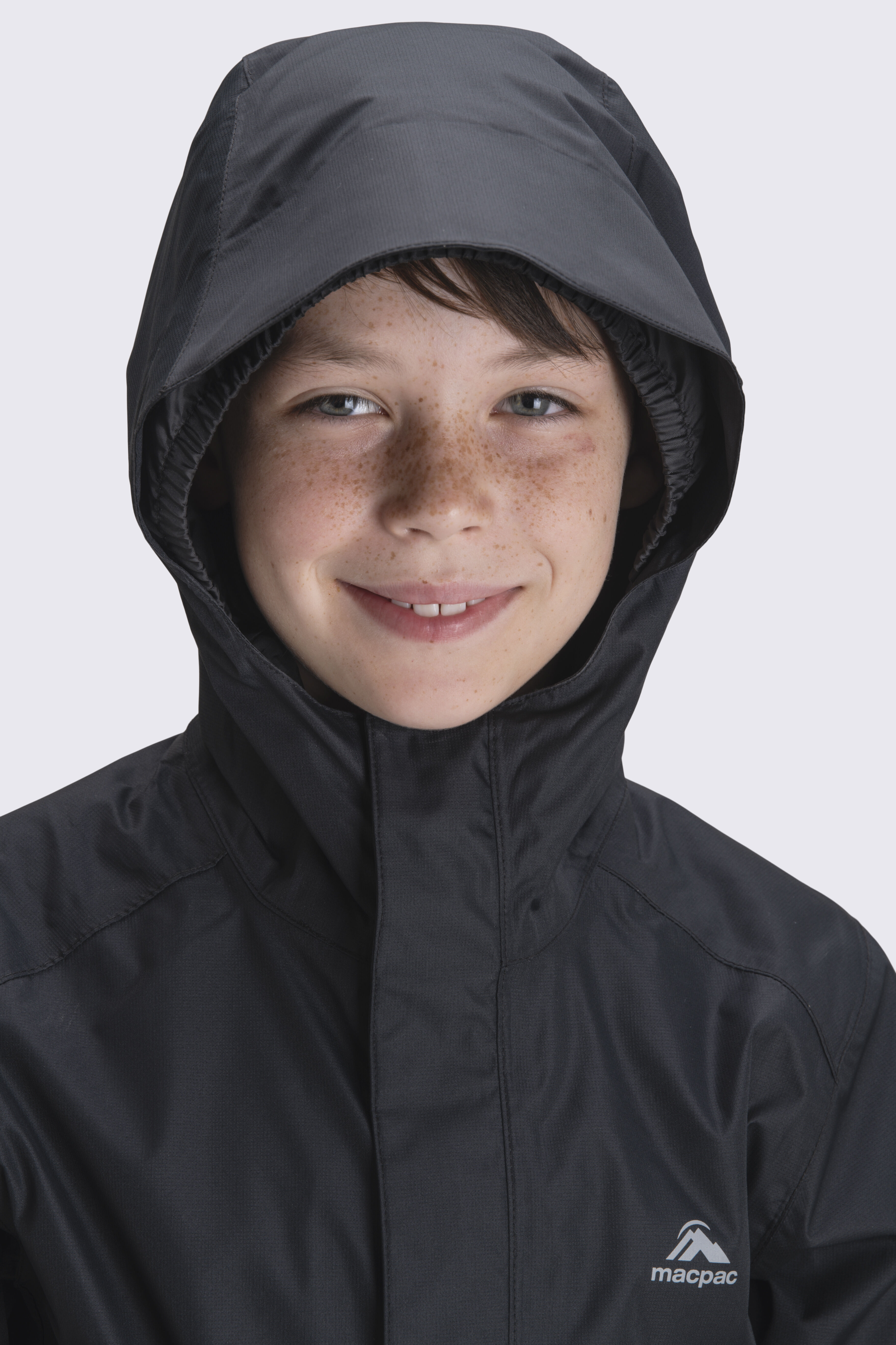 Kids black rain jacket best sale