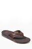 REEF&reg; Fanning Leather Men's Thongs, Dark Brown, hi-res