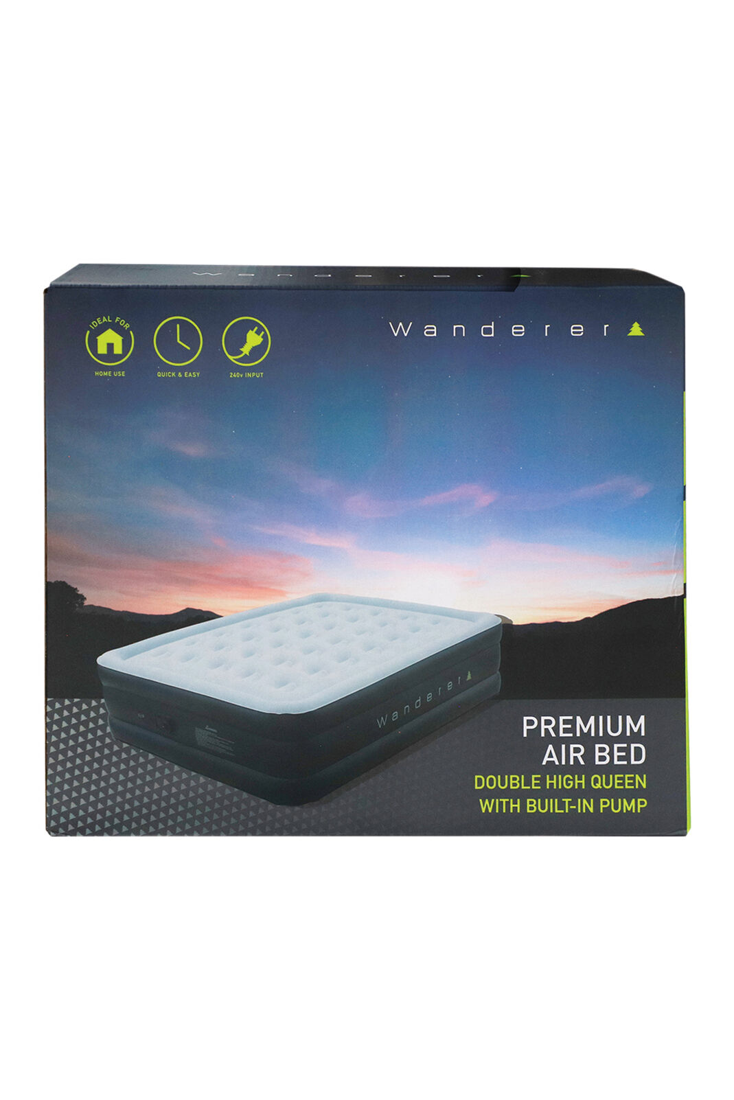 Wanderer self on sale inflating mattress queen
