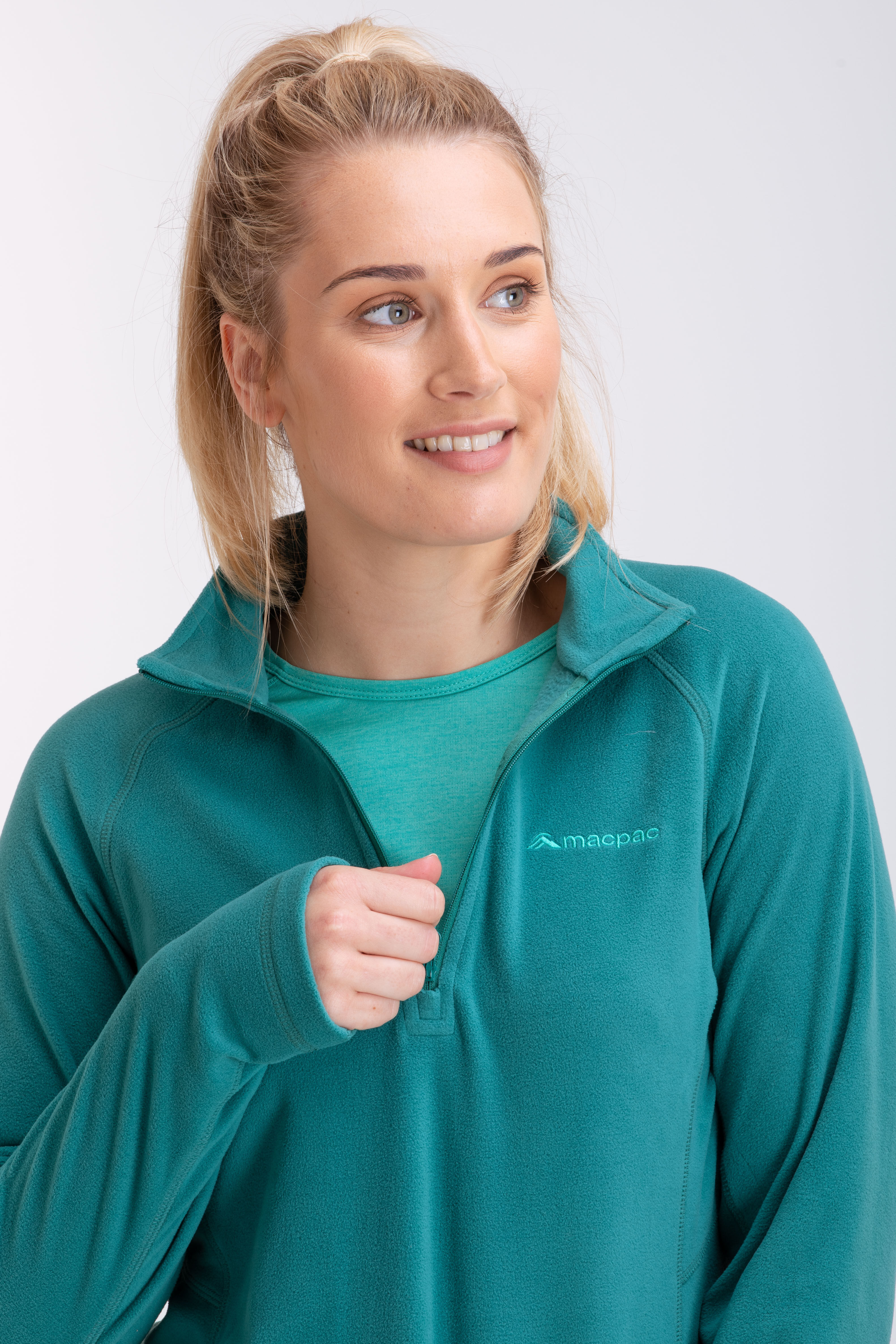 Half zip sales fleece womens