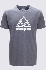 Macpac Men's Vintage Co T-Shirt, Charcoal Marle, hi-res