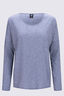 Macpac Women's Eva Long Sleeve T-Shirt, Baritone Blue Marle, hi-res