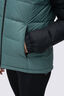 Macpac Women's Halo Hooded Down Jacket ♺, Black/North Atlantic, hi-res