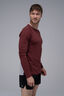 Macpac Men's Trail Long-Sleeve T-Shirt, New Maroon/Antarctica, hi-res