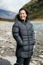 Macpac Women's Aurora Hooded Down Coat, Black, hi-res