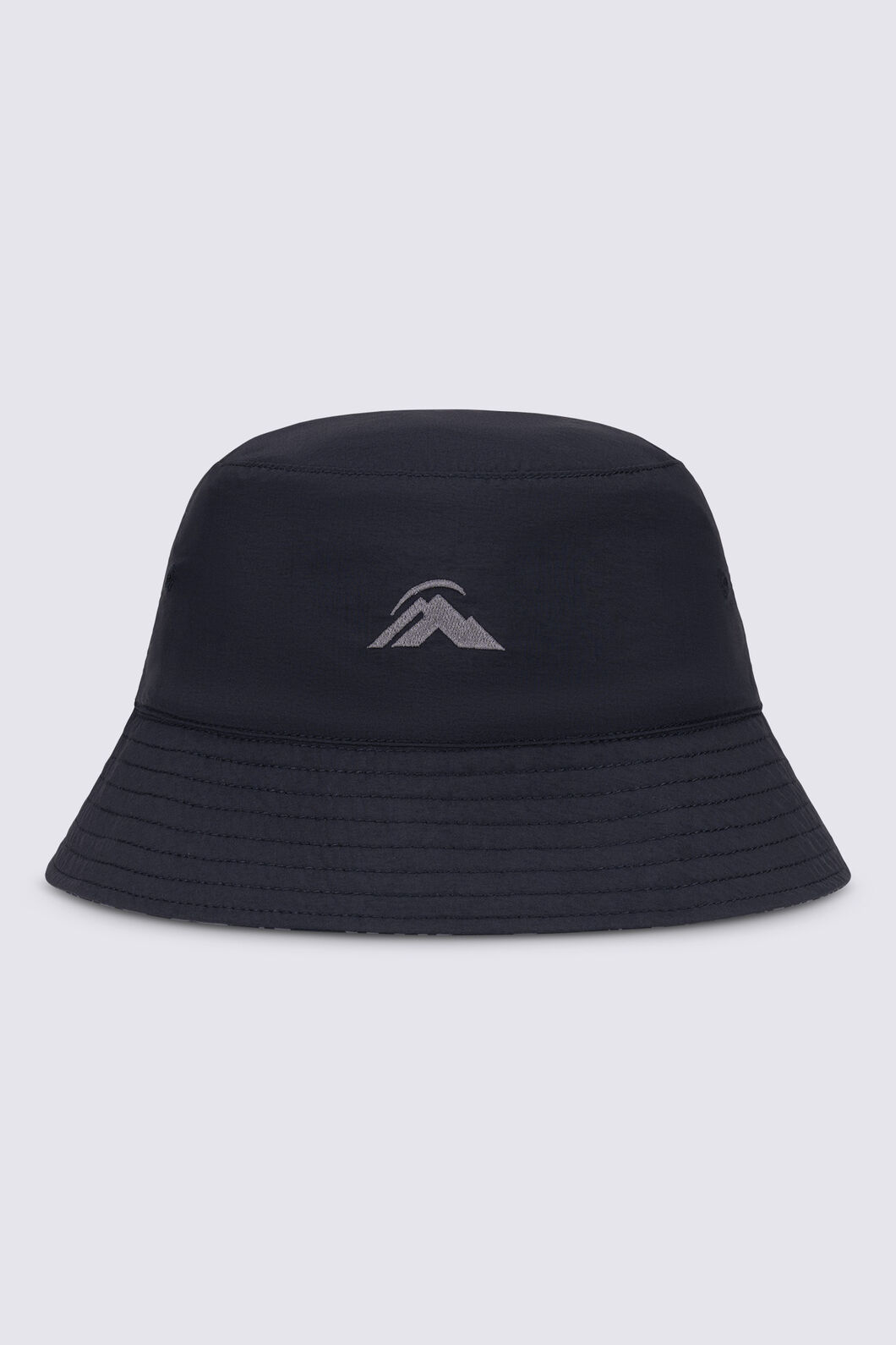 Macpac Kids' Winger Reversible Bucket Hat, Black/Asphalt Print/Black, hi-res
