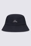Macpac Kids' Winger Reversible Bucket Hat, Black/Asphalt Print/Black, hi-res