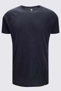 Macpac Men's Geothermal Short Sleeve Top, Black, hi-res