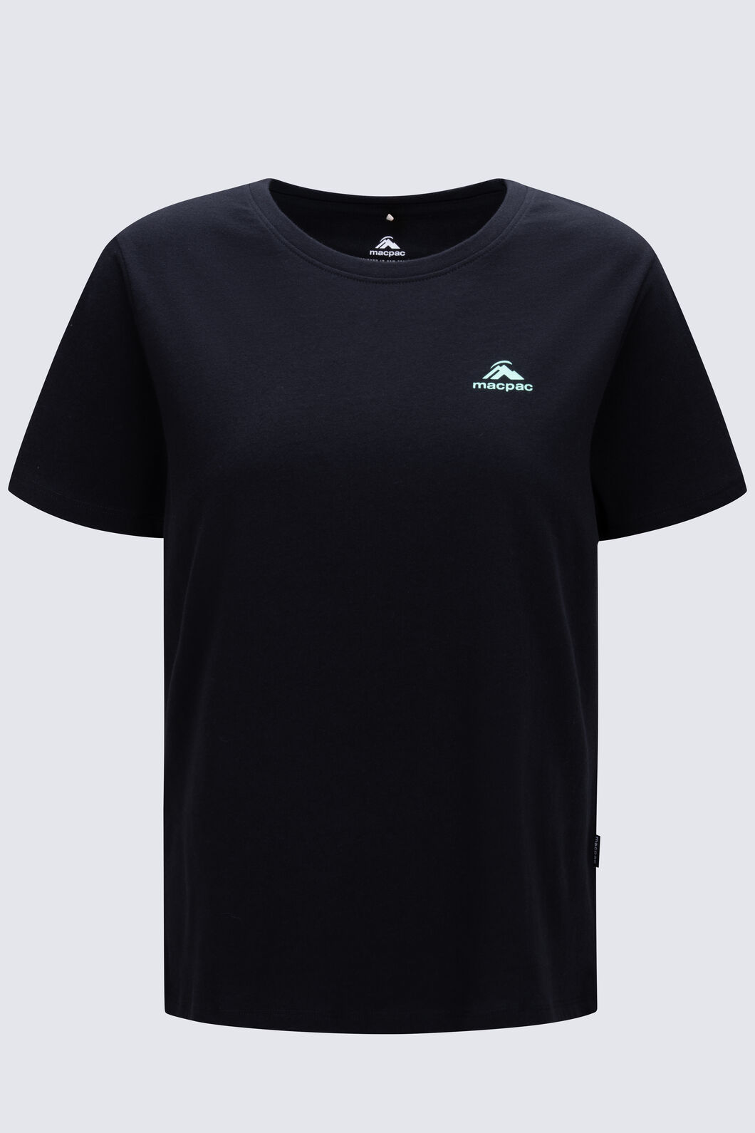 Macpac Women's Aoraki Topo Fairtrade Organic Cotton Short Sleeve T-Shirt, Black, hi-res