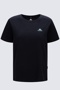 Macpac Women's Aoraki Topo Fairtrade Organic Cotton Short Sleeve T-Shirt, Black, hi-res