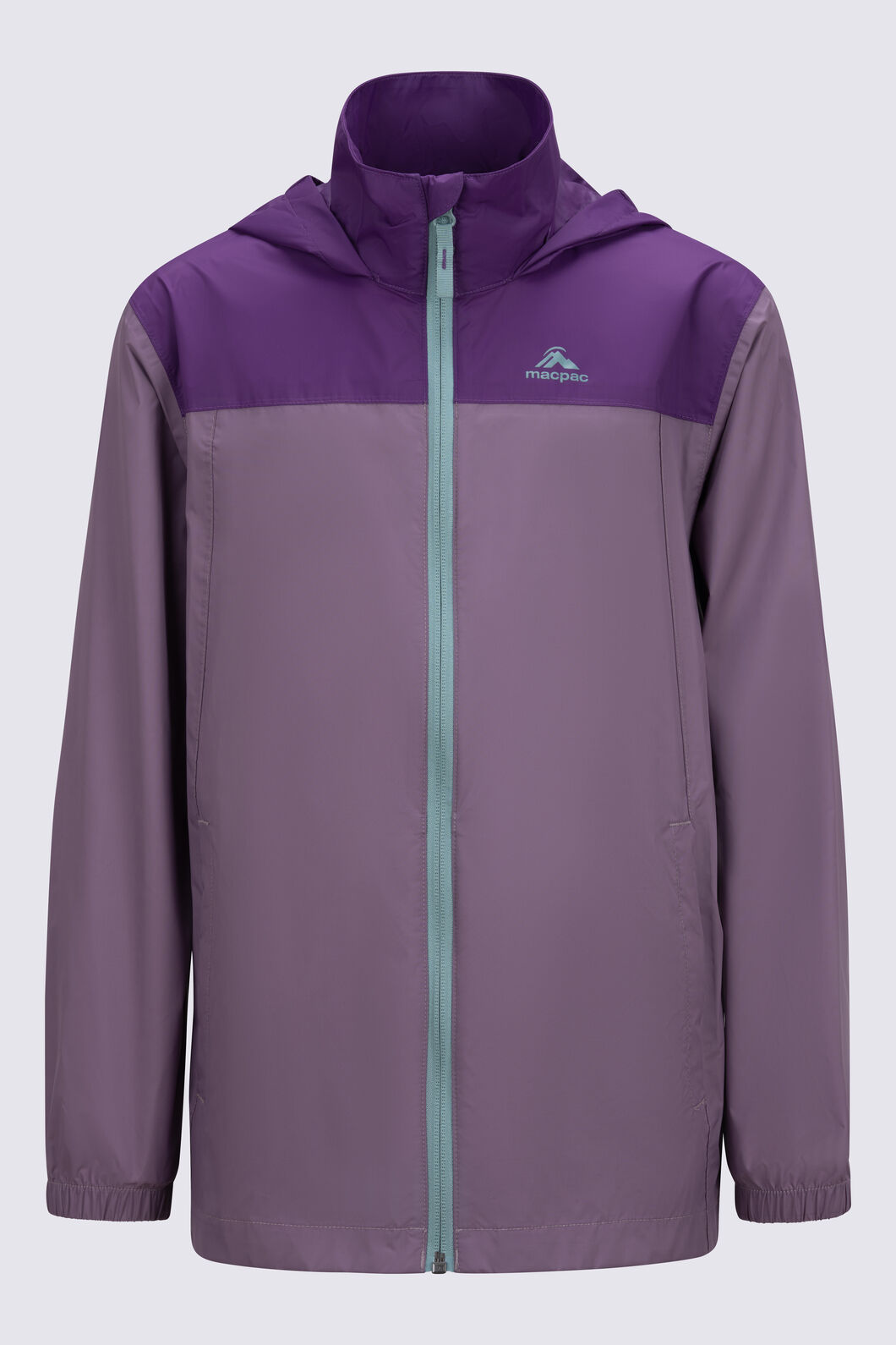 Macpac Kids' Pack-It Jacket V2, Plum/Arctic Dusk, hi-res