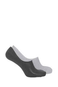 Macpac Merino No-Show Sock — 2 Pack, Black/Grey Marle, hi-res