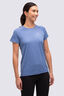 Macpac Women's Cass Short Sleeve T-Shirt, Dutch Blue Marle, hi-res