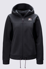 Macpac Women's Heritage Windproof Fleece Jacket, Black, hi-res